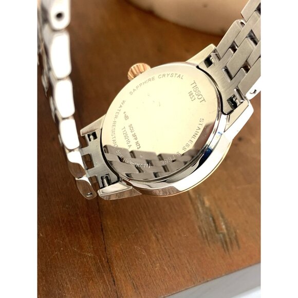 Tissot Women's Watch T1292102201300 Swiss Quartz Rose Gold Silver Steel 28mm - Picture 7 of 14